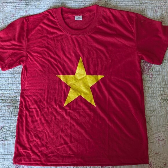 Other - Vietnam National Flag Socialist Revolution T Shirt  Youth S12 Woman XS